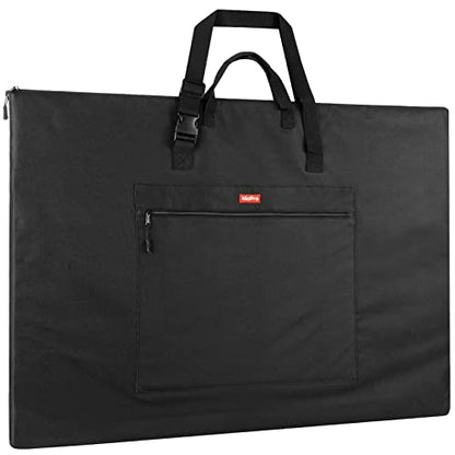 Nicpro Light Weight Art Portfolio Bag, 24x36” Waterproof Art Portfolio Case | with Shoulder & Handle Carry, for Artwork, Poster, Sketch Drawing, Canvas, Photography, Solar Panel Storage - size: 24 x 36 inches