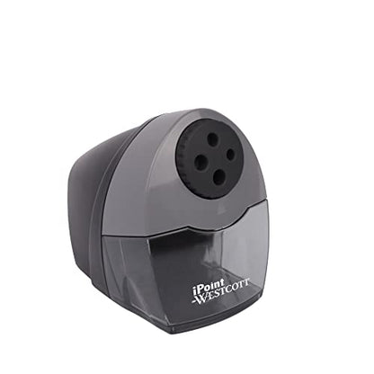 Westcott Compact Electric Pencil Sharpener, Multi-Hole Horizontal Design