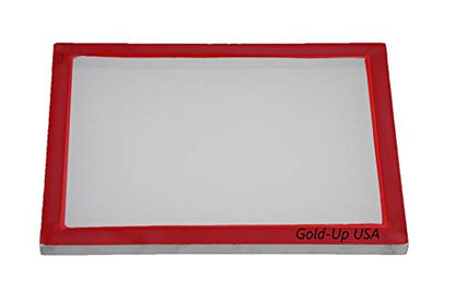 Gold Up USA Inc Aluminum Screen Printing Screens, Size 10 x 14 Inch Pre-Stretched Silk Screen Frame (160 White Mesh) - size: 160 White Mesh