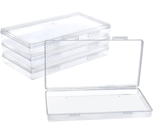 DUOFIRE Small Plastic Box Organizer Box Storage Containers Rectangle 4 Pack - size: Rectangle | 4 Pack