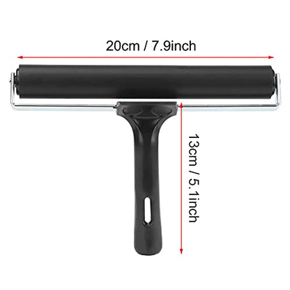 7.9 Inch Soft Rubber Brayer Roller for Print, Tape, Wallpapers, Scrapbooks | Wallpaper Roller, Art Craft Oil Painting Tool, Speedball Brayer