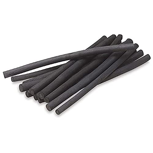 Vine Charcoal, Soft, Black Charcoal Sticks for Drawing, Sketching, and Fine Art, Willow Sketch Charcoal Pencils for Drawing (3-8mm(6pcs)) - style: 3-8mm