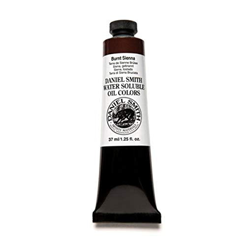 DANIEL SMITH Water Soluble Oil Color Paint, 37ml Tube, Burnt Sienna, 284390024 - color: Burnt Sienna