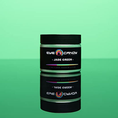 Eye Candy Pigments Premium Green Mica Powder - Jade Green (50gr) - for Epoxy, Resin, Soap, Paint, Woodworking, Acrylic Pouring, Bath Bombs, Fishing Lures - DIY Arts and Crafts Additive - color: Jade Green