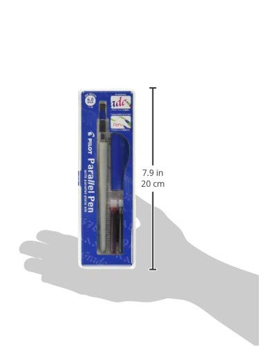 PILOT Parallel Calligraphy Pen Set, 1.5 mm, 2.4 mm, 3.8 mm and 6 mm with Bonus Ink Cartridge (P9005SET)
