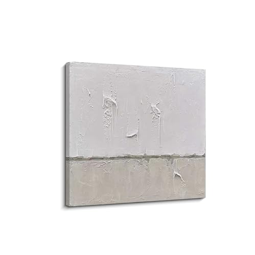 NANKAI Art minimalist style gray and white abstract oil painting - color: NKHB001