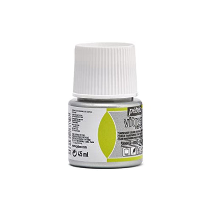Pebeo Vitrea 160, Glass Paint, 45 ml Bottle - Shimmer Silver - color: Silver