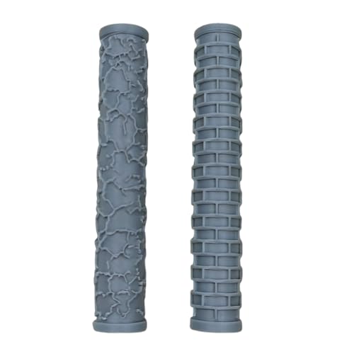 Terrain Rollers – 2 Pack Brick & Cracked Wall Texture Set for Clay, Polymer & Ceramic Potters
