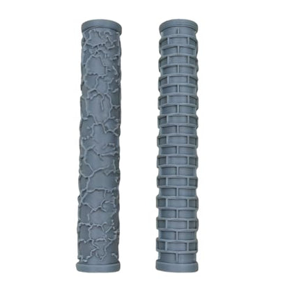 Terrain Rollers – 2 Pack Brick & Cracked Wall Texture Set for Clay, Polymer & Ceramic Potters