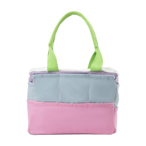 Soolla Studio Bag: Art Supply Storage Organizer & Pottery Tool Bag, Washable Tote, Yarn Bag, Crochet, 30 Pockets, 15+ Colors - color: 80's Windbreaker