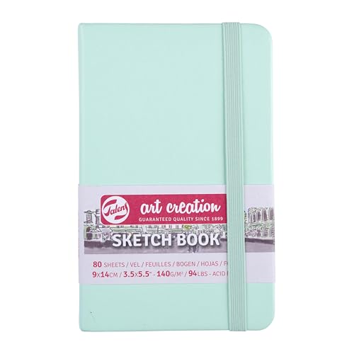Tarens T9314-031M 452116 Art Creations Sketchbook, Drawing Notebook, 3.5 x 5.5 inches (9 x 14 cm), Fresh Mint - color: fresh mint, size: 9×14cm