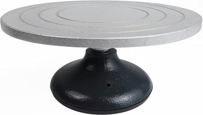 12 Inch Heavy Duty Pottery Wheel, Metal Decorating Banding Wheel | for Adults - size: 12''