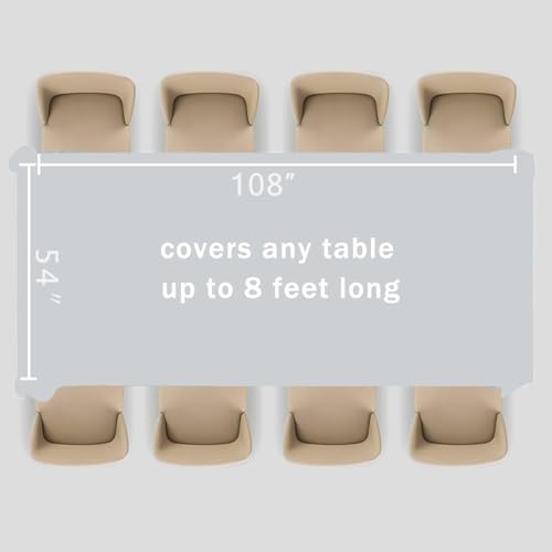 Grey Disposable Plastic Tablecloth, 2 Pack 54"x 108" Rectangle Table Covers for Parties, Events, Weddings, Indoors and Outdoors - color: Grey