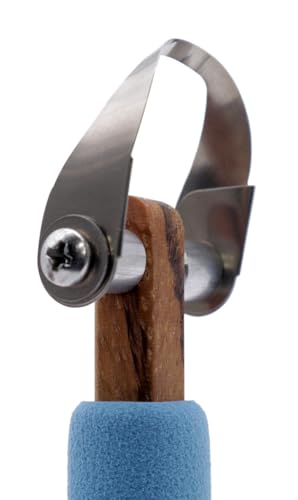 The Original DiamondCore Tools P10 Curved Wide U Tip 12 mm Carving Tool for Pottery, Clay Carving, Sgraffito and Ceramic Surface Design - color: P10 - Curved Wide U Tip 12 Mm