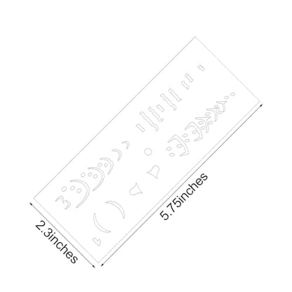 ForraFun 6 Pieces Lure Stencil Kit Fishing Lure Airbrush Stencil Reusable Milky Translucent Plastic Painting Template (Style A) - style: Style A