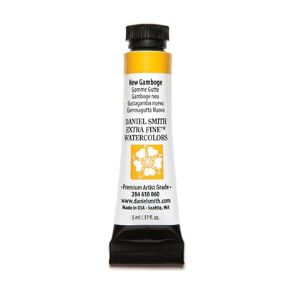 Daniel Smith Extra Fine Watercolor Paint, 5ml Tube, New Gamboge, 284610060, 0.17 Fl Oz (Pack of 1) - color: New Gamboge