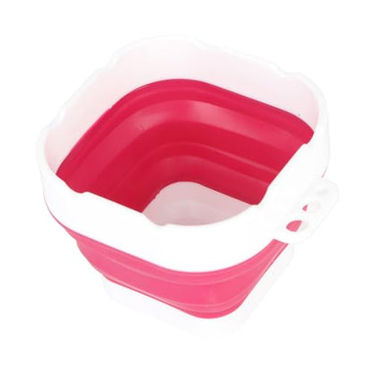 Paint Brush Washer,Collapsible Portable Silicone Paint Brush Washing Bucket Painting Brush Cleaning Water Cup Paint Brush Basin Cleaner for Acrylic Watercolor Painting (Red) - color: Red