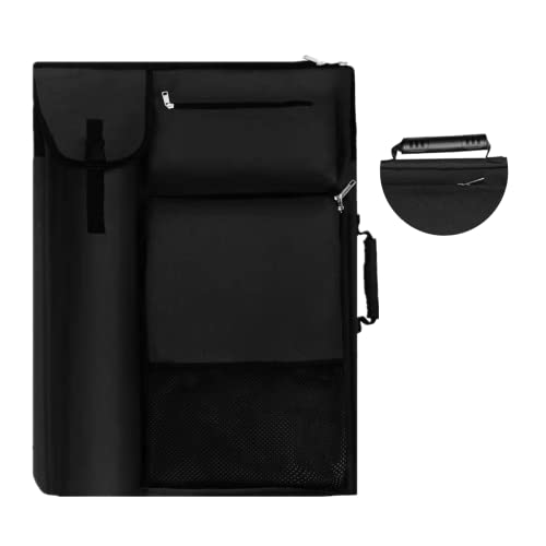 TreochtFUN Art Bags for Supplies Portfolio Case 19 X 25.5 in - color: Dark Black
