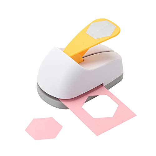 Craft Lever Punch 2 inch Hexagon Paper Punch Professional Tool for Paper Crafting DIY Projects，Gifts，Stationery，Education，Greeting Cards Arts Fun Projects - color: Hexagon