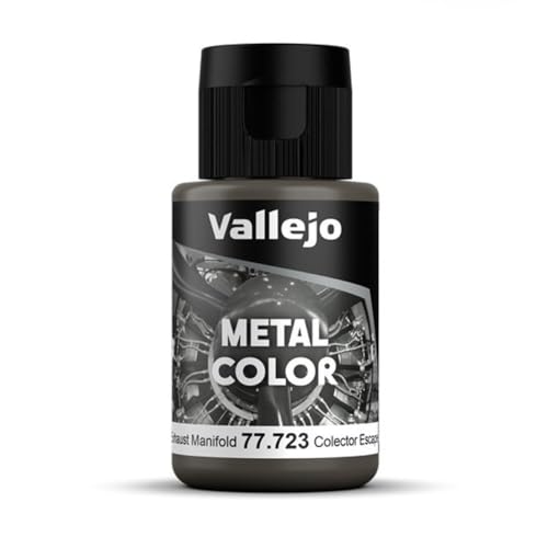 Vallejo - Metal Color | Exhaust Manifold 32 ml (1.08 fl.oz.) | Faithfully Reproduce Different Metallic Finishes - style: Exhaust Manifold 32 ml (1.08 fl.oz.)