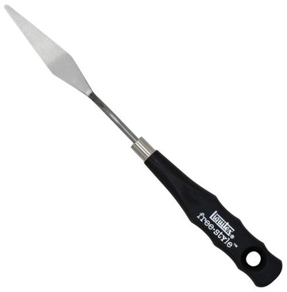 Liquitex Professional Freestyle Small Painting Knife, No. 5 | Rustproof Stainless Steel Knife Blade, Non-Slip Ergonomic Handle for Grip, Riveted Handle for Durability - size: Small, style: No. 5