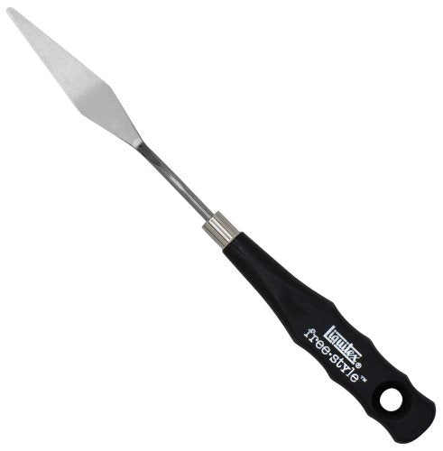 Liquitex Professional Freestyle Small Painting Knife, No. 5 | Rustproof Stainless Steel Knife Blade, Non-Slip Ergonomic Handle for Grip, Riveted Handle for Durability - size: Small, style: No. 5