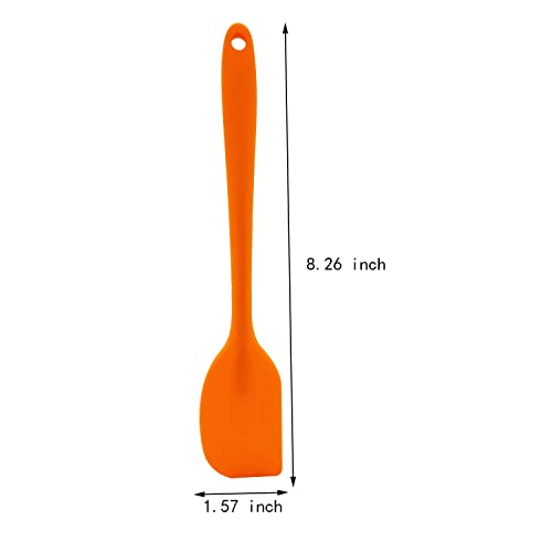 8 Pcs Silicone Spatulas, XYSMZM 8.3 inch Heat Resistant Non-Stick Rubber Spatula for Baking Cooking