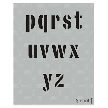 Stencil1 Industrial Font Stencil 2" Alphabet Letters Painting Art Craft - style: 2" Letters