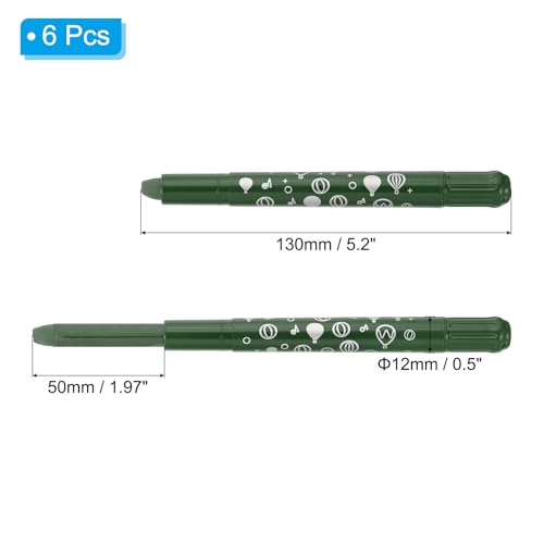 PATIKIL Watercolor Gel Crayon, 6Pcs Twist Coloring Crayons, Dark Green - color: Dark Green