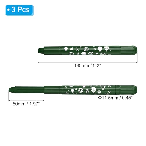 PATIKIL Gel Crayons, 3PCS Watercolor Crayons Silky Water Soluble Twist Bulk for Artists Coloring Drawing Painting, Olive Green Crayon - color: Olive Green