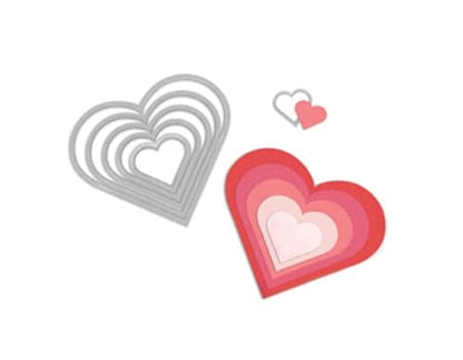 Sizzix Framelits Die Set 6/PK - Hearts - style: Hearts