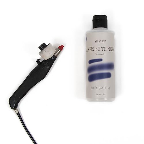 Hartem - Airbrush Thinner 200 ml (6.76 Fl Oz), Airbrush Paint Thinner with Anti-Spill Cap | Thins Paints, Increases Fluency and Delays Drying Inside the Airbrush - size: Airbrush Thinner 200ml (6.76 Fl Oz)