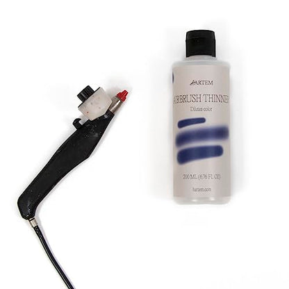 Hartem - Airbrush Thinner 200 ml (6.76 Fl Oz), Airbrush Paint Thinner with Anti-Spill Cap | Thins Paints, Increases Fluency and Delays Drying Inside the Airbrush - size: Airbrush Thinner 200ml (6.76 Fl Oz)