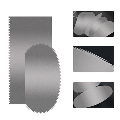 Takelablaze Stainless Steel Serrated Scraper Crafts Tool Pottery Tools Clay Ribs Sculpture Modeling Cutter Scraper for Sculpting Texturing Modeling Pottery Crafting Artists