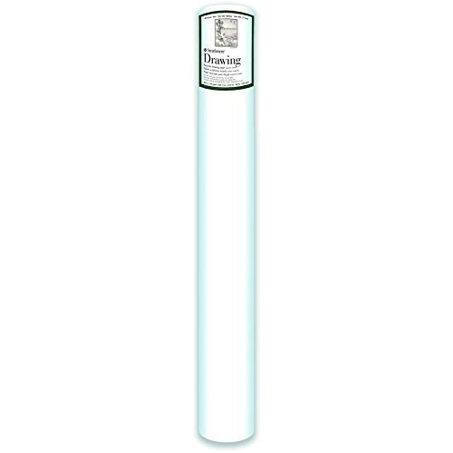 Strathmore (442-42 400 Series Recycled Drawing Roll, 100 lb. Medium Surface, 42" x10 Yards , White - color: Recycled, size: 42x10 yards