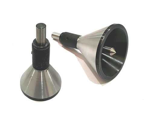 Buyohlic Engineer Machinist Bell Punch Hand DIY Tool for Center Finding on a Round Bar Machine Tools (Set of Both) - size: 35mm and 52mm Set