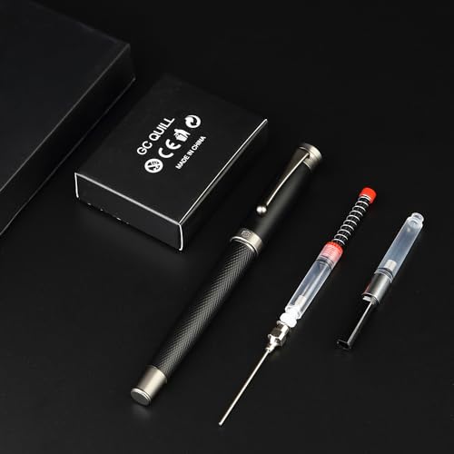 Fountain Pen Set - Fine & Medium Nibs, Includes 18 Ink Cartridges, Ink Refill Converter & Syringe Filler, Gift for Writing, Journaling & Calligraphy MU-13