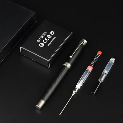 Fountain Pen Set - Fine & Medium Nibs, Includes 18 Ink Cartridges, Ink Refill Converter & Syringe Filler, Gift for Writing, Journaling & Calligraphy MU-13