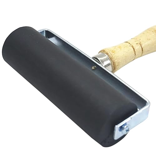 8 Pack Rubber Roller - Brayer Rollers with 3 Size for Crafting Brayer Rollers for Printmaking Brayer Tool Paint Brush Ink Applicator Art Craft Oil Painting Tool 2.4 in,4 in,5.91 in (8 Pack) HRJZF