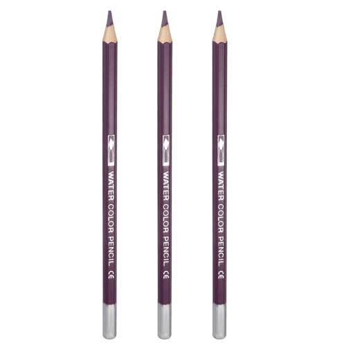 PATIKIL Watercolor Pencils, Purple Jam Color Pencil Set Sketch Coloring Drawing Colored Pencils Bulk Artist Drawing Supplies for Adult Coloring Book Blending, 3 Pcs - color: Purple Jam