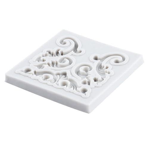 Baroque Emboss Border Polymer Clay Mold Relief Lace Silicone Molds | 3D Filigree Sculpted Mold DIY Craft Epoxy Resin Casting Polymer Clay Tools Crafts Air Dry Jewelry Making - color: Style C