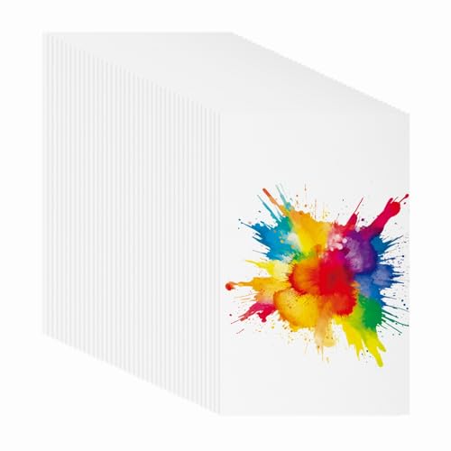 PATIKIL 128 Sheets Cotton Watercolor Paper 140lb/300 GSM Cold Press Water Coloring Paint Paper for Art Painting Watercolor Drawing Artist, 5.5x8.5 Inch - size: 5.5x8.5 Inch