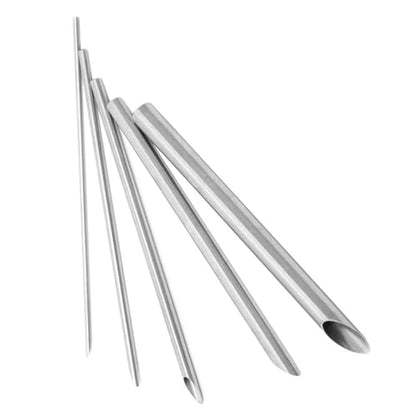 COHEALI 5 Pcs Clay Hole Cutter Set Stainless Steel Pottery Hole Cutter for Sculpture Round Tool for Ceramics Pottery Tools for Trimming and Hollowing 4.33 in Length