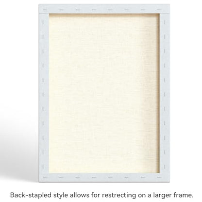 PHOENIX 18x24 Inch 2 Pack Gallery Canvas - 1.5 in Thick Large Canvases for Painting - Deep Edge 100% Cotton 11 Oz. Gesso Primed White Blank Professional Canvas Oil & Acrylic Paints - size: 18"x24", style: Gallery