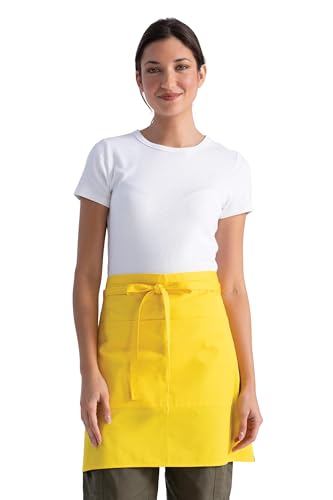 Chef Works Unisex Half Bistro Server Apron - color: Lemon