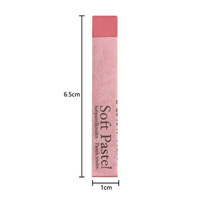 6 Pcs Soft Pastel Drawing Chalk Set Square Sketch Pastel Chalk Painting Sticks Drawing Sketching Pen Art Supplies Artists Beginners Non-Toxic Soft Pastel Stick Crayons for Teachers Professionals - color: pink