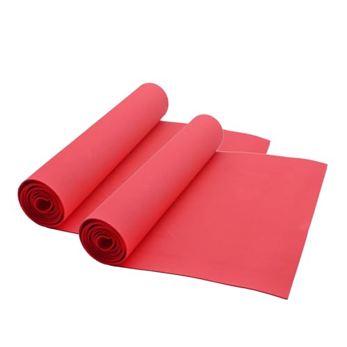 EVA Foam Roll | High Density 85kg/m3 | 2mm Thick | 48"x14" | Ideal for Cosplay, Crafts, DIY Projects (Red 6pcs) - color: Red 6pcs
