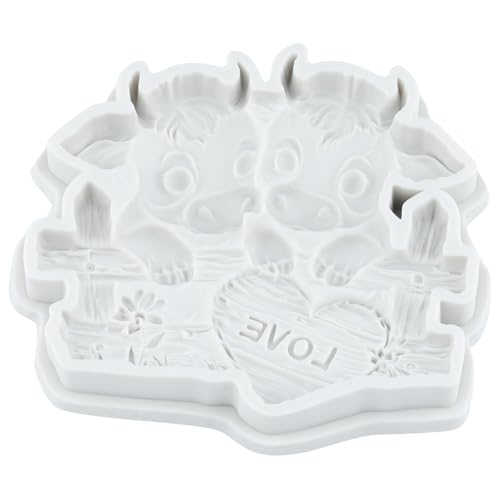 Cow Polymer Clay Molds Cow Love Heart Silicone Mold | DIY Crafts Epoxy Resin Casting Polymer Clay Tools Craft Air Dry Jewelry Making