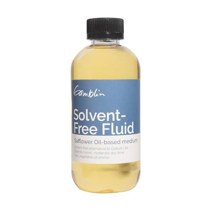 Gamblin Solvent-Free Fluid Oil Painting Medium, 8.5 Fluid Ounces (250 Milliliters)