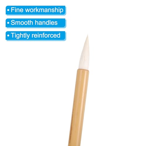 PATIKIL 3 Pcs Chinese Calligraphy Brush Set Watercolor Brushes Ink Pen | Traditional Writing, for Drawing Painting Writing, Art Supplies